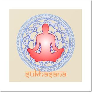 International Yoga Day Sukhasana Posters and Art